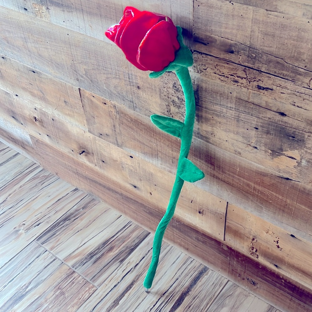 Large fabric bendable rose